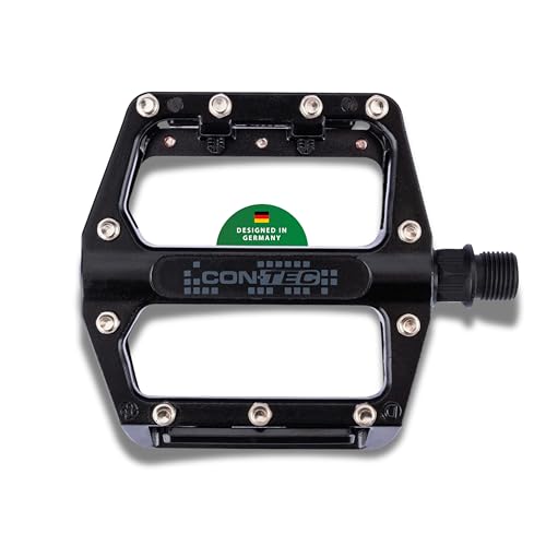 CONTEC Fahrrad-Plattformpedal 2Black, 2 Stück, Aluminium, robust und langlebig, optimal für MTB, Bikepark, Cruiser, Ergonomie, hoher Grip, schwarz CONTEC Fahrrad-Plattformpedal 2Black, 2 Stück, Aluminium, robust und langlebig, optimal für MTB, Bikepark, Cruiser, Ergonomie, hoher Grip, schwarz von CONTEC