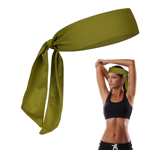 COOBAA Workout-Stirnband für Damen – schweißabsorbierendes, atmungsaktives, elastisches Schweiß-Stirnband – leichte Herrenschweißbänder für Yoga, Laufen, faltbares Stirnband für den täglichen Gebrauch von COOBAA