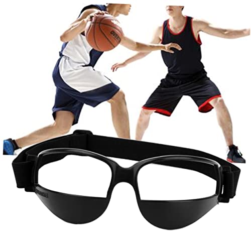 COOLHIYA Brille Schwarz Sportbrille Eishockeymannschaft Trainingshilfe Schwarze Sportbrille Anti-Low-Head-Brille Schwarze Basketballbrille Basketball-Trainingshilfe Trainingsbrille von COOLHIYA