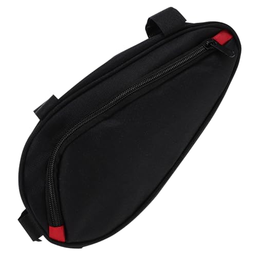 COOLHIYA Kreative Dreieckige Fahrradtasche Wasserdicht Mountainbike Rahmentasche Oberrohr Tasche Für Outdoor Fahrrad Draußen Aufbewahrungstasche Schwarz von COOLHIYA