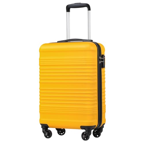 COOLIFE Handgepäck Koffer 55x35x20cm - passend für Ryanair, Lufthansa, Eurowings und co. Trolley mit sanften Rollen und praktischem TSA Schloss, Reisekoffer, Kabinenkoffer COOLIFE Handgepäck Koffer 55x35x20cm - passend für Ryanair, Lufthansa, Eurowings und co. Trolley mit sanften Rollen und praktischem TSA Schloss, Reisekoffer, Kabinenkoffer von COOLIFE