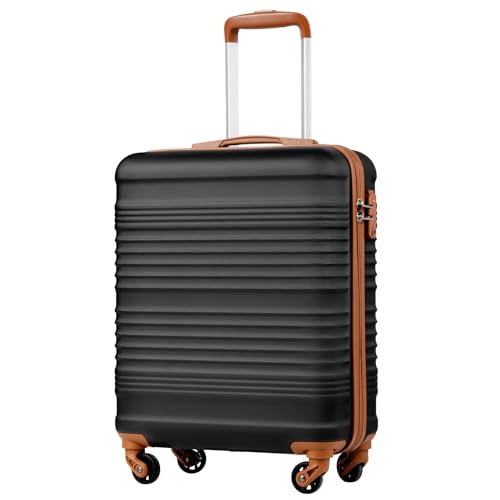 COOLIFE Handgepäck Koffer 55x40x20cm - passend für Ryanair, Lufthansa, Eurowings und co. Trolley mit sanften Rollen und praktischem TSA Schloss, Reisekoffer, Kabinenkoffer von COOLIFE