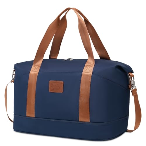 COOLIFE Kabinentasche Groß Reisetasche Sporttasche,45x36x20cm, Easyjet AirlinesFreigepäck Underseat Handgepäck,Overnight Weekend Handgepäck für Damen,Wasserfest Handtasche für Sport&Reisen(25L, Blau) COOLIFE Kabinentasche Groß Reisetasche Sporttasche,45x36x20cm, Easyjet AirlinesFreigepäck Underseat Handgepäck,Overnight Weekend Handgepäck für Damen,Wasserfest Handtasche für Sport&Reisen(25L, Blau) von COOLIFE