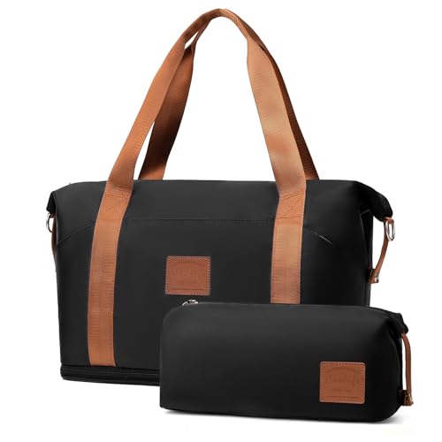 COOLIFE Reisetasche Damen Sporttasche 40x20x25 Ryanair Handgepäck Tasche Weekender Bag Schwimmtasche Wasserdicht Travel Bag Duffle Bag Trainingstasche Frauen für Gym COOLIFE Reisetasche Damen Sporttasche 40x20x25 Ryanair Handgepäck Tasche Weekender Bag Schwimmtasche Wasserdicht Travel Bag Duffle Bag Trainingstasche Frauen für Gym von COOLIFE