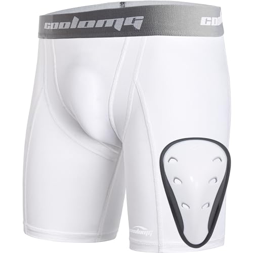 COOLOMG Tiefschutz Kinder Boxershorts Sport Funktionsunterwäsche Suspensorium mit Cup Jungen Kompressionsshorts Neu Weiß L COOLOMG Tiefschutz Kinder Boxershorts Sport Funktionsunterwäsche Suspensorium mit Cup Jungen Kompressionsshorts Neu Weiß L von COOLOMG