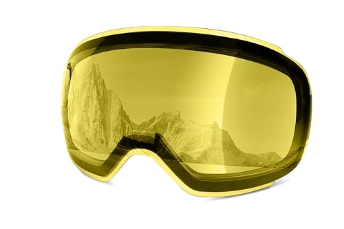 COOLOO Skibrille Herren Damen Jugendliche - Magnetischer OTG Rahmenloser Anti-Beschlag-Schutz mit 100% UV-Schutz von COOLOO