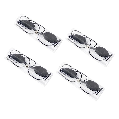 COOPHYA 4 Sätze Schönheitsmaske schutzbrille schnapsgläser Augenschutz Bräunungsbrillen für Solarien sonnenbank brille Indoor-Bräunungsbrille Augenklappe zum Sonnenbaden UV-Augenklappe von COOPHYA
