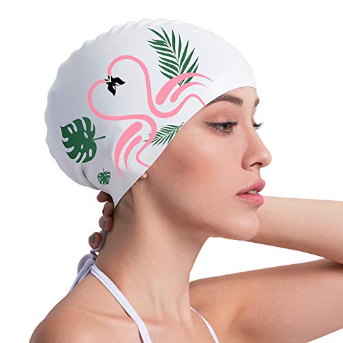 COPOZZ Erwachsene Badekappe, Unisex Wasserdicht Schwimmkappe für Herren Damen, Lange Haare Silikon Swimming Cap Bademütze für Männer Frauen COPOZZ Erwachsene Badekappe, Unisex Wasserdicht Schwimmkappe für Herren Damen, Lange Haare Silikon Swimming Cap Bademütze für Männer Frauen von COPOZZ