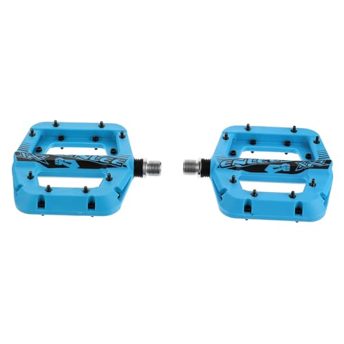 1 Paar Fahrradpedal Plattformpedale für Mountainbikes Cleats-Pedal Straßenpedale Fahrradlagerpedal rennradpedale Fahrrad pedalen Pedal aus Nylonfaser praktischer Fahrradtreter Blue CORHAD von CORHAD