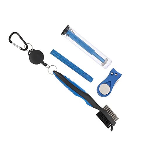 CORHAD 1 Satz Golfreinigung Club-reinigungswerkzeug Golf-Tee-Halter Pitchgabel Club-reinigungsset Golf-Divot-Tool Golfstockreiniger Golfbedarf Golf-reinigungswerkzeug Liner Abs-Kunststoff von CORHAD