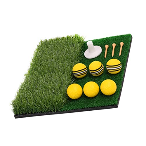 CORHAD 1 Satz Golfschlagmatte Quadratische Übungsmatte Outdoor-zubehör Golf-übungsausrüstung Golfübungsplatz Für Zu Hause Indoor-Golf Übungsmatten Praktische Golf-schlagmatte Pp Nylongras von CORHAD