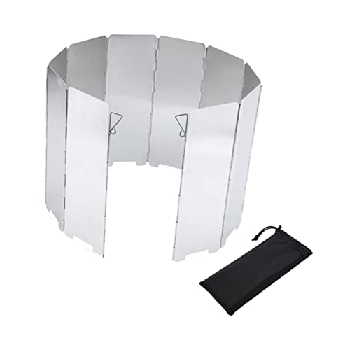 CORHAD 10-teiliges Windschutzset aus Aluminiumlegierung für den Herd zum Campen Grillen Winddicht und wärmespeichernd zum Kochen im Freien zufällige Farbe CORHAD 10-teiliges Windschutzset aus Aluminiumlegierung für den Herd zum Campen Grillen Winddicht und wärmespeichernd zum Kochen im Freien zufällige Farbe von CORHAD