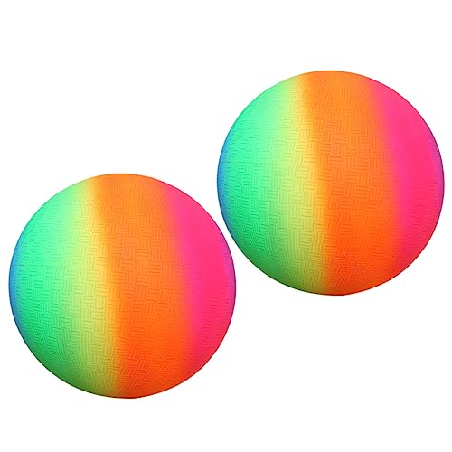 CORHAD 2 Stück 22 Handball für den Strand regenbogenball Rainbow Sphere rainbowball spilzeug игрушки flatternder Kickball Kinder Spielen Ball für Pool prallen Ball Spielen Regenbogenbälle von CORHAD