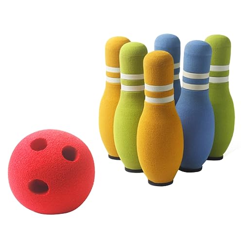 CORHAD 7-Teiliges Set Bowlingspielzeug für Kinder kindergeburtstags mitgebsel Fun Toys for Bowlingkegel Kinder Bowling im Freien Indoor-Bowling Spielzeug für draußen kinderspielzeug von CORHAD