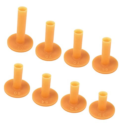 CORHAD 8St Halter für Golfbälle Golfs, die Basen halten Driving Range Golfabschläge Golftrainingszubehör Golf Clubs golfschlager Golfhalter verschleißfeste Ball-T-Shirts Gummi Orange von CORHAD