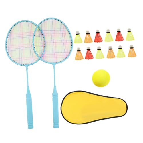 CORHAD Badmintonset Für Interaktive Badmintonschläger 12 Teiliges Set Mit Federbällen Für Von 8 12 Jahren Trainingswerkzeug Für Outdoor Und Indoor Sport von CORHAD