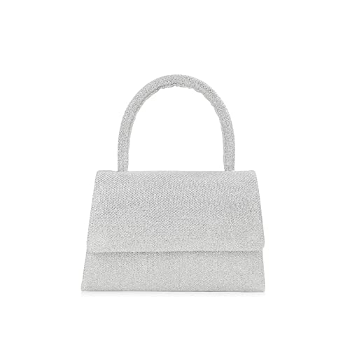 CORIOS Abendtasche Damen Glitzer Henkeltasche Kette Clutch Bag Klein Tasche Hochzeit Brautbörse Glänzend Umhängetasche Elegante Schultertasche für Hochzeit Abschlussball Bankett-Party Silber CORIOS Abendtasche Damen Glitzer Henkeltasche Kette Clutch Bag Klein Tasche Hochzeit Brautbörse Glänzend Umhängetasche Elegante Schultertasche für Hochzeit Abschlussball Bankett-Party Silber von CORIOS