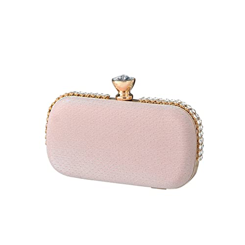 CORIOS Abendtasche Damen Strass Clutch Tasche Shiny Diamant Handtasche Klein Tasche Elegante Handtasche Schultertasche Umhängetasche Hochzeit Abschlussball Party Brauttasche Rosa CORIOS Abendtasche Damen Strass Clutch Tasche Shiny Diamant Handtasche Klein Tasche Elegante Handtasche Schultertasche Umhängetasche Hochzeit Abschlussball Party Brauttasche Rosa von CORIOS