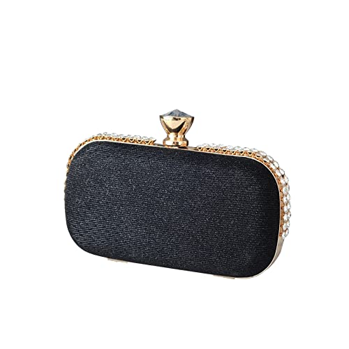 CORIOS Abendtasche Damen Strass Clutch Tasche Shiny Diamant Handtasche Klein Tasche Elegante Handtasche Schultertasche Umhängetasche Hochzeit Abschlussball Party Brauttasche Schwarz CORIOS Abendtasche Damen Strass Clutch Tasche Shiny Diamant Handtasche Klein Tasche Elegante Handtasche Schultertasche Umhängetasche Hochzeit Abschlussball Party Brauttasche Schwarz von CORIOS