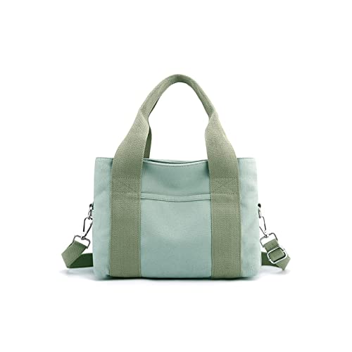 CORIOS Canvas Schultertasche Damen Handtasche Casual Umhängetasche Mittlere Kapazität Henkeltaschen Multifunktionale Tote Beutel Mode Arbeit Shopper Reise Alltag Tragetasche Grün CORIOS Canvas Schultertasche Damen Handtasche Casual Umhängetasche Mittlere Kapazität Henkeltaschen Multifunktionale Tote Beutel Mode Arbeit Shopper Reise Alltag Tragetasche Grün von CORIOS