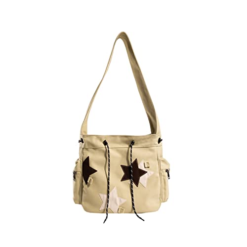 CORIOS Canvas Schultertasche Kordelzug Handtasche Große Kapazität Henkeltaschen Casual Umhängetasche Mode Tragetasche Multifunktionale Tote Beutel Arbeit Reise Shopper Henkeltasche Khaki CORIOS Canvas Schultertasche Kordelzug Handtasche Große Kapazität Henkeltaschen Casual Umhängetasche Mode Tragetasche Multifunktionale Tote Beutel Arbeit Reise Shopper Henkeltasche Khaki von CORIOS
