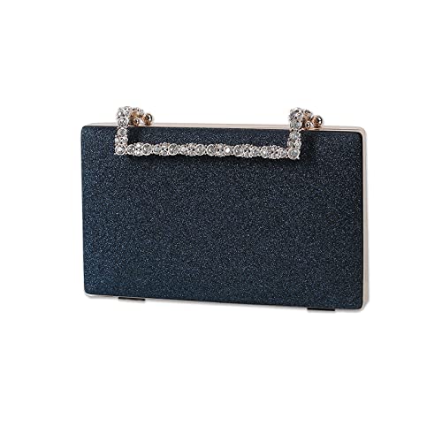 CORIOS Clutch Damen Glitzer Abendtasche Funkelnd Schultertasche Hochzeit Brautbörse Handtasche Glänzend Umhängetasche Cocktail Party Abschlussball Tasche für Frauen Dunkelblau CORIOS Clutch Damen Glitzer Abendtasche Funkelnd Schultertasche Hochzeit Brautbörse Handtasche Glänzend Umhängetasche Cocktail Party Abschlussball Tasche für Frauen Dunkelblau von CORIOS