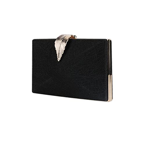 CORIOS Clutch Damen Kette Abendtasche Umhängetasche mit Blatt Schnalle Verschluss Glänzend Schultertasche Portemonnaie Tasche Glitter Handtasche für Hochzeit Abendparty Tanzparty Geburtstag Schwarz CORIOS Clutch Damen Kette Abendtasche Umhängetasche mit Blatt Schnalle Verschluss Glänzend Schultertasche Portemonnaie Tasche Glitter Handtasche für Hochzeit Abendparty Tanzparty Geburtstag Schwarz von CORIOS