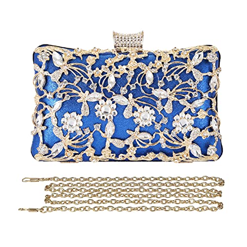 CORIOS Clutch Damen Strass Luxus Abendtasche Kristall Glitter Handtasche Glänzend Umhängetasche Elegant Schultertasche Portemonnaie Tasche für Cocktailparty Abendparty Tanzparty Geburtstag Blau CORIOS Clutch Damen Strass Luxus Abendtasche Kristall Glitter Handtasche Glänzend Umhängetasche Elegant Schultertasche Portemonnaie Tasche für Cocktailparty Abendparty Tanzparty Geburtstag Blau von CORIOS