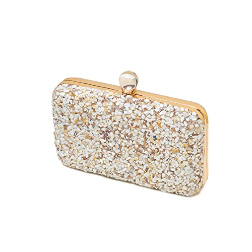 CORIOS Damen Abendtasch Strass Clutch Tasche Formale Handtasche Elegante Schultertasche Klein Tasche Luxuriös Umhängetasche Abschlussball Party Hochzeit Brauttasche für Frauen Gold CORIOS Damen Abendtasch Strass Clutch Tasche Formale Handtasche Elegante Schultertasche Klein Tasche Luxuriös Umhängetasche Abschlussball Party Hochzeit Brauttasche für Frauen Gold von CORIOS