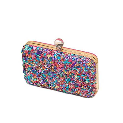 CORIOS Damen Abendtasch Strass Clutch Tasche Formale Handtasche Elegante Schultertasche Klein Tasche Luxuriös Umhängetasche Abschlussball Party Hochzeit Brauttasche für Frauen Mehrfarbig CORIOS Damen Abendtasch Strass Clutch Tasche Formale Handtasche Elegante Schultertasche Klein Tasche Luxuriös Umhängetasche Abschlussball Party Hochzeit Brauttasche für Frauen Mehrfarbig von CORIOS