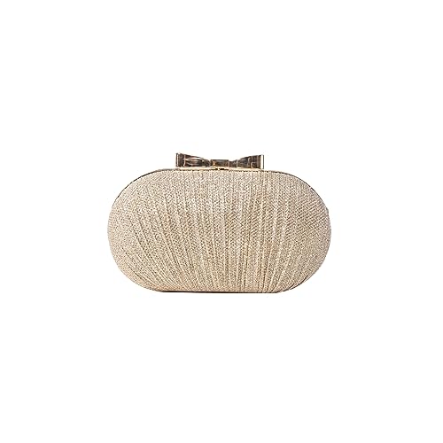 CORIOS Damen Abendtasche Glitzer Pailletten Clutch Tasche Funkelnd Schultertasche Hochzeit Brautbörse Handtasche Elegante Glänzend Umhängetasche Klein Tasche Champagner von CORIOS