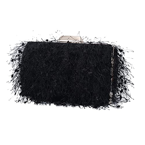 CORIOS Damen Abendtasche Kleine Clutch Abnehmbarer Kette Tasche Hochzeit Braut Handtasche Portemonnaie Tasche Schultertasche Elegante Umhängetasche für Hochzeit Abendparty Tanzparty Schwarz CORIOS Damen Abendtasche Kleine Clutch Abnehmbarer Kette Tasche Hochzeit Braut Handtasche Portemonnaie Tasche Schultertasche Elegante Umhängetasche für Hochzeit Abendparty Tanzparty Schwarz von CORIOS