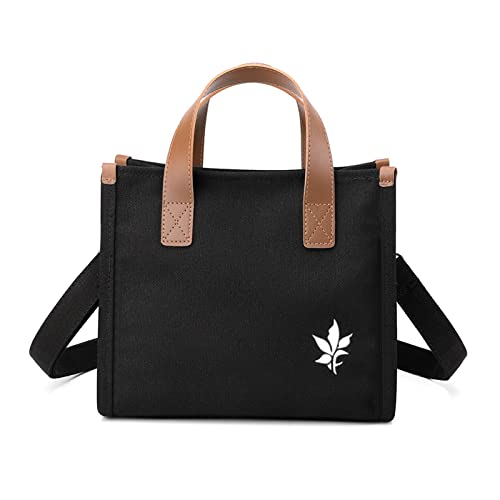 CORIOS Damen Canvas Handtasche Casual Umhängetasche Henkeltasche Multifunktionale Tragetasche Tote Beutel Henkeltaschen für Arbeit Schule Shopper Alltag Reise Schwarz CORIOS Damen Canvas Handtasche Casual Umhängetasche Henkeltasche Multifunktionale Tragetasche Tote Beutel Henkeltaschen für Arbeit Schule Shopper Alltag Reise Schwarz von CORIOS