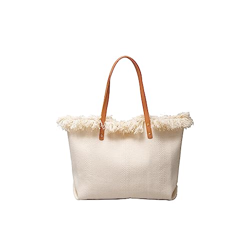 CORIOS Damen Canvas Handtasche Sommer Strand Tasche Große Schultertasche Böhmische Tote Beutel Bunte Gestrickte Tasche Casual Henkeltaschen für Reise Urlaub Strand Täglicher Gebrauch Beige CORIOS Damen Canvas Handtasche Sommer Strand Tasche Große Schultertasche Böhmische Tote Beutel Bunte Gestrickte Tasche Casual Henkeltaschen für Reise Urlaub Strand Täglicher Gebrauch Beige von CORIOS