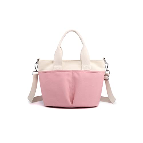 CORIOS Damen Canvas Umhängetasche Casual Handtasche Mittlere Kapazität Schultertasche Tote Beutel Multifunktionale Tragetasche Mode Henkeltaschen für Arbeit Shopper Reise Alltag Rosa CORIOS Damen Canvas Umhängetasche Casual Handtasche Mittlere Kapazität Schultertasche Tote Beutel Multifunktionale Tragetasche Mode Henkeltaschen für Arbeit Shopper Reise Alltag Rosa von CORIOS