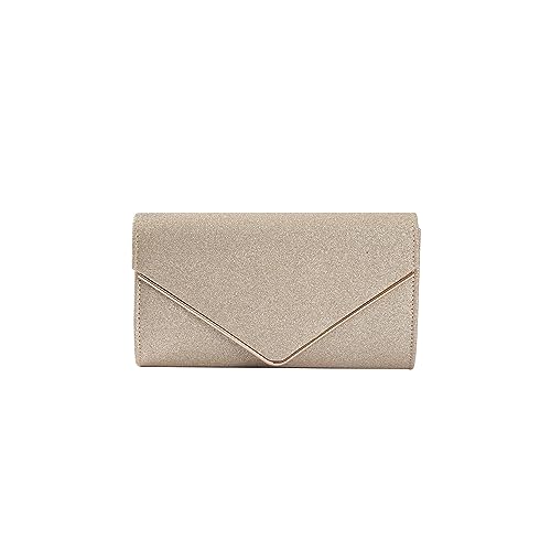 CORIOS Damen Clutch Glänzende Pailletten Abendtaschen Envelope Handtasche Hochzeit Brautbörse Schultertasche mit Abnehmbarer Kette Elegante Umhängetasche Gold CORIOS Damen Clutch Glänzende Pailletten Abendtaschen Envelope Handtasche Hochzeit Brautbörse Schultertasche mit Abnehmbarer Kette Elegante Umhängetasche Gold von CORIOS