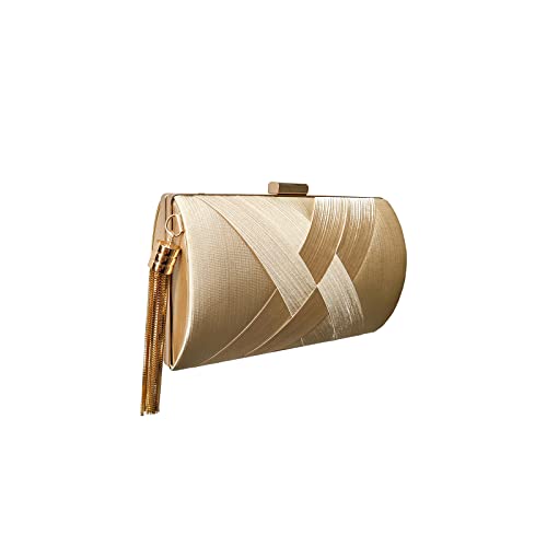 CORIOS Damen Clutch Tasche Abendtasche Fransen Kettentasche Tasche Luxurious Klein Umhängetasche Elegante Schultertasche Hochzeit Wedding Prom Party Handtasch Champagner CORIOS Damen Clutch Tasche Abendtasche Fransen Kettentasche Tasche Luxurious Klein Umhängetasche Elegante Schultertasche Hochzeit Wedding Prom Party Handtasch Champagner von CORIOS