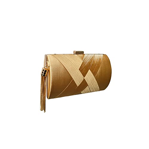 CORIOS Damen Clutch Tasche Abendtasche Fransen Kettentasche Tasche Luxurious Klein Umhängetasche Elegante Schultertasche Hochzeit Wedding Prom Party Handtasch Gold CORIOS Damen Clutch Tasche Abendtasche Fransen Kettentasche Tasche Luxurious Klein Umhängetasche Elegante Schultertasche Hochzeit Wedding Prom Party Handtasch Gold von CORIOS
