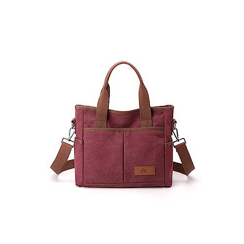 CORIOS Damen Handtasche Canvas Schultertasche Casual Umhängetasche Mittlere Kapazität Tragetasche Mode Tote Beutel Multifunktionale Henkeltaschen für Alltag Arbeit Reise Shopper Lila CORIOS Damen Handtasche Canvas Schultertasche Casual Umhängetasche Mittlere Kapazität Tragetasche Mode Tote Beutel Multifunktionale Henkeltaschen für Alltag Arbeit Reise Shopper Lila von CORIOS
