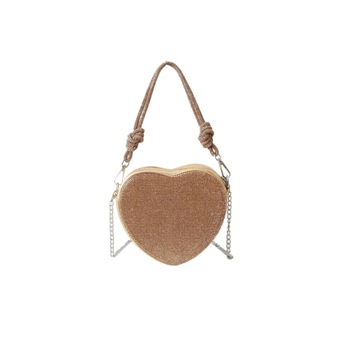 CORIOS Damen Herzform Abendtasche Strass Clutch Tasche Abnehmbarer Kette Handtasche Glitzer Schultertasche Elegant Umhängetasche Klein Tasche für Abendparty Hochzeit Gold CORIOS Damen Herzform Abendtasche Strass Clutch Tasche Abnehmbarer Kette Handtasche Glitzer Schultertasche Elegant Umhängetasche Klein Tasche für Abendparty Hochzeit Gold von CORIOS