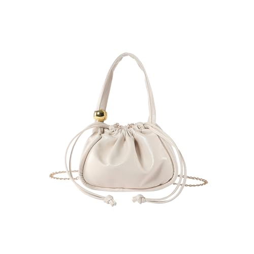 CORIOS Damen Kordelzug Eimer Taschen PU Leder Schultertaschen Wasserdicht Umhängetaschen Kleine Kapazität Handtasche Mode Tote Beutel Tragetasche Elegant Messenger-Tasche Beige CORIOS Damen Kordelzug Eimer Taschen PU Leder Schultertaschen Wasserdicht Umhängetaschen Kleine Kapazität Handtasche Mode Tote Beutel Tragetasche Elegant Messenger-Tasche Beige von CORIOS