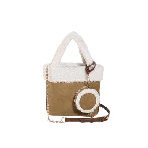 CORIOS Damen Lammwolle Schultertasche Plüsch Handtasche Klein Tragetasche Wildleder Tote Beutel Kunstfell Flauschige Henkeltaschen Retro Arbeit Reise Shopper Umhängetasche 2pcs Khaki CORIOS Damen Lammwolle Schultertasche Plüsch Handtasche Klein Tragetasche Wildleder Tote Beutel Kunstfell Flauschige Henkeltaschen Retro Arbeit Reise Shopper Umhängetasche 2pcs Khaki von CORIOS