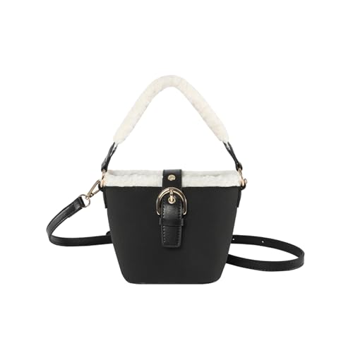 CORIOS Damen Lammwolle Umhängetasche Wildleder Schultertasche Plüsch Handtasche Kunstfell Flauschige Henkeltaschen Klein Tote Beutel Retro Tragetasche für Shopper Arbeit Reise Schwarz CORIOS Damen Lammwolle Umhängetasche Wildleder Schultertasche Plüsch Handtasche Kunstfell Flauschige Henkeltaschen Klein Tote Beutel Retro Tragetasche für Shopper Arbeit Reise Schwarz von CORIOS