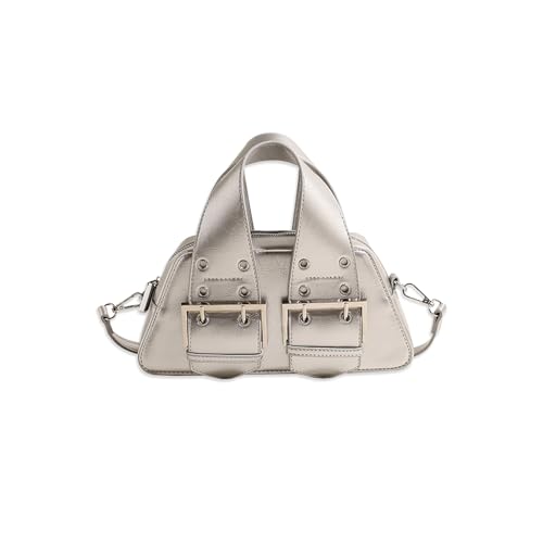 CORIOS Damen Mode Umhängetasche PU Leder Handtasche Wasserdicht Schultertasche Mittel Kapazität Henkeltasche Tragetasche Elegant Tote Beutel Henkeltaschen Silber CORIOS Damen Mode Umhängetasche PU Leder Handtasche Wasserdicht Schultertasche Mittel Kapazität Henkeltasche Tragetasche Elegant Tote Beutel Henkeltaschen Silber von CORIOS