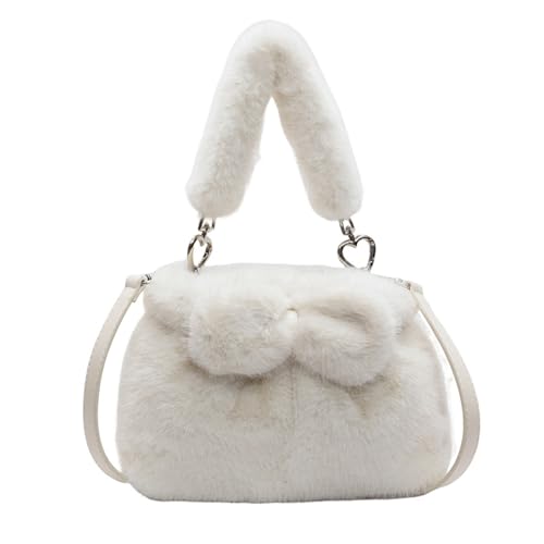 CORIOS Damen Plüsch Schultertasche Niedlich Flauschige Handtasche Flauschige Tasche Klein Henkeltaschen Einkaufstaschen Leichte Tragetasche Umhängetasche Mode Reisen Büro Tote Beutel Beige CORIOS Damen Plüsch Schultertasche Niedlich Flauschige Handtasche Flauschige Tasche Klein Henkeltaschen Einkaufstaschen Leichte Tragetasche Umhängetasche Mode Reisen Büro Tote Beutel Beige von CORIOS