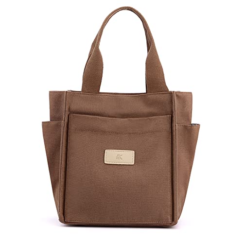 CORIOS Damen Schultertasche Casual Handtasche Canvas Unterarmtasche Henkeltaschen Multifunktionale Tragetasche Henkeltasche Tote Beutel für Arbeit Schule Shopper Alltag Reise Braun CORIOS Damen Schultertasche Casual Handtasche Canvas Unterarmtasche Henkeltaschen Multifunktionale Tragetasche Henkeltasche Tote Beutel für Arbeit Schule Shopper Alltag Reise Braun von CORIOS