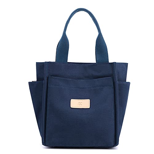CORIOS Damen Schultertasche Casual Handtasche Canvas Unterarmtasche Henkeltaschen Multifunktionale Tragetasche Henkeltasche Tote Beutel für Arbeit Schule Shopper Alltag Reise Dunkelblau CORIOS Damen Schultertasche Casual Handtasche Canvas Unterarmtasche Henkeltaschen Multifunktionale Tragetasche Henkeltasche Tote Beutel für Arbeit Schule Shopper Alltag Reise Dunkelblau von CORIOS
