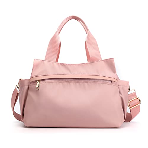 CORIOS Damen Schultertasche Handtasche Nylon Umhängetasche Wasserdicht Henkeltasche Casual Tote Beutel Multifunktionale Tragetasche für Arbeit Schule Einkaufen Reise Alltag Rosa CORIOS Damen Schultertasche Handtasche Nylon Umhängetasche Wasserdicht Henkeltasche Casual Tote Beutel Multifunktionale Tragetasche für Arbeit Schule Einkaufen Reise Alltag Rosa von CORIOS