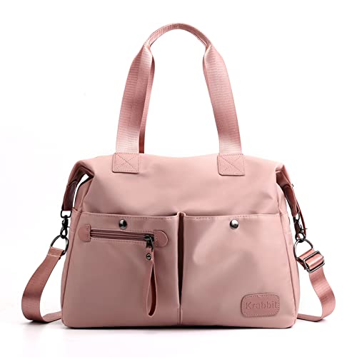 CORIOS Damen Schultertasche Nylon Handtasche Wasserdicht Henkeltasche Casual Umhängetasche Leicht Tote Beutel Tragetasche Henkeltaschen für Arbeit Schule Einkaufen Reise Alltag Rosa CORIOS Damen Schultertasche Nylon Handtasche Wasserdicht Henkeltasche Casual Umhängetasche Leicht Tote Beutel Tragetasche Henkeltaschen für Arbeit Schule Einkaufen Reise Alltag Rosa von CORIOS