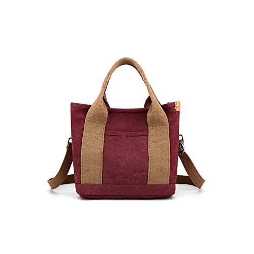 CORIOS Damen Umhängetasche Canvas Handtasche Schultertasche Kleine Kapazität Henkeltaschen Casual Tragetasche Multifunktionale Tote Beutel für Schule Shopper Arbeit Reise Lila CORIOS Damen Umhängetasche Canvas Handtasche Schultertasche Kleine Kapazität Henkeltaschen Casual Tragetasche Multifunktionale Tote Beutel für Schule Shopper Arbeit Reise Lila von CORIOS